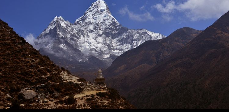 Mt. Amadablam (6856 m) View From Pangboche