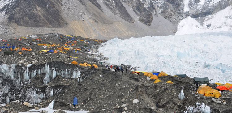 Everest Base Camp (5364 m) during the expedition period 