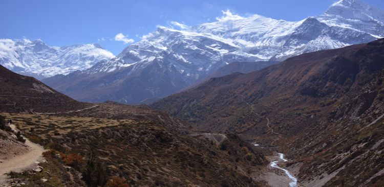 Annapurna Himalayan Range from Yak Kharka. 