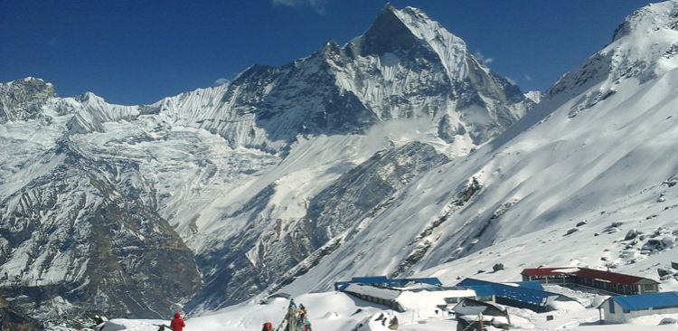 Annapurna Base Camp in winter.