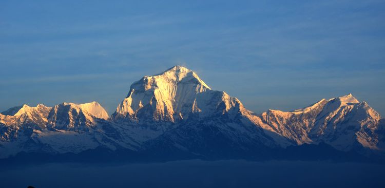 Mt. Dhaulagiri (8167 m) the seventh highest peak in the world.