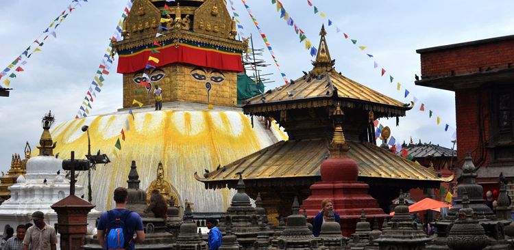 Swyambhunath is the holiest Buddhist Chaityas in Nepal.