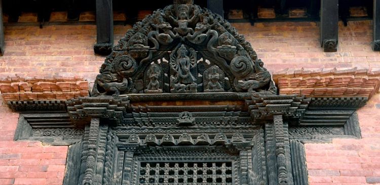 Wood carving in Kathmandu Valley