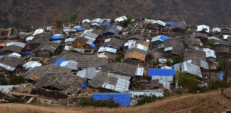 Traditional Tamang village Ghatlang 