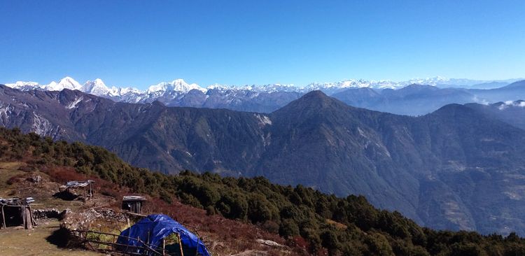 A panoramic view from Tharepati