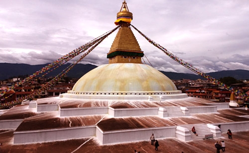 Boudhanath world biggest Buddhist stupa in Kathmandu 