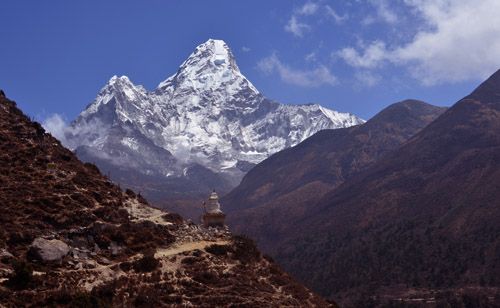 Mt. Amadablam (6856 m) View From Pangboche