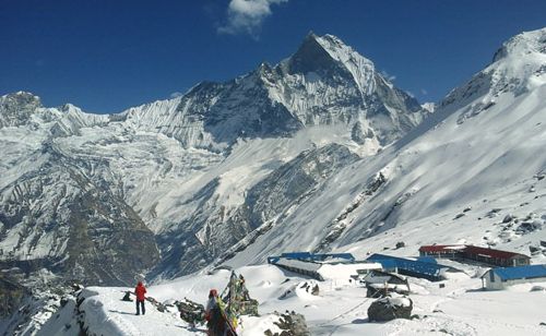 Annapurna Base Camp in winter.