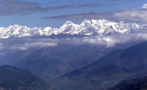 View from Chisapani, Langtang Himalayan Range