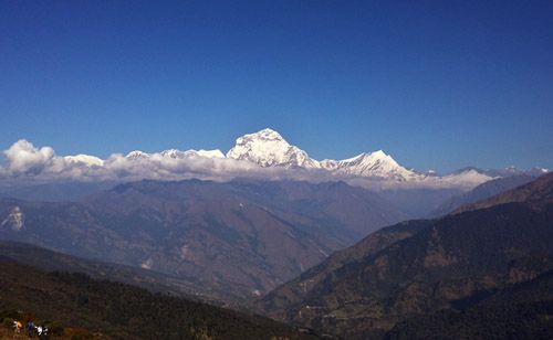 Amazing view of Mt. Dhaulagiri (8167 m) from Poon Hill 