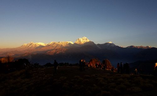 Mt. Dhaulagiri (8167 m) View From Poonhill (3210 m)