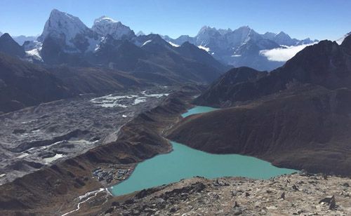 Gokyo lake view from Gokyo-Ri (5360m).