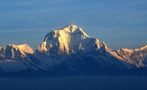 Mt. Dhaulagiri (8167 m) the seventh highest peak in the world.