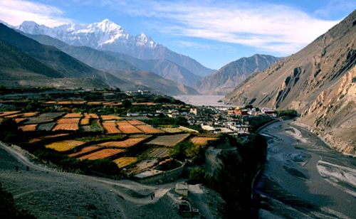 Kagbeni starting point of Upper Mustang trek. 