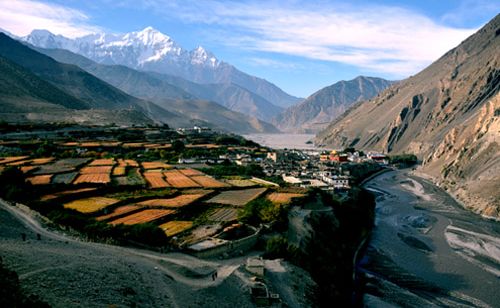 Kagbeni starting point of Upper Mustang trek. 